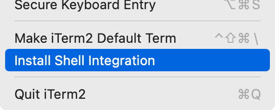 Install Shell Integration